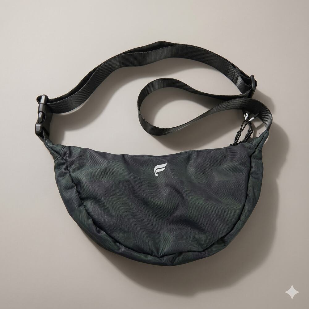 Fabletics Unisex OS Athleisure Minimalist Staple Nylon Outdoors The Sling Bag
